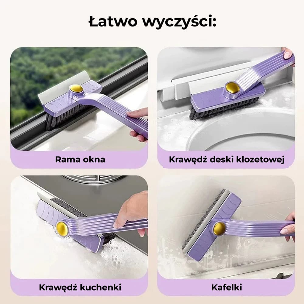 TUOLA - szczotka do czyszczenia szczelin.
Pęseta do usuwania włosów GRATIS!